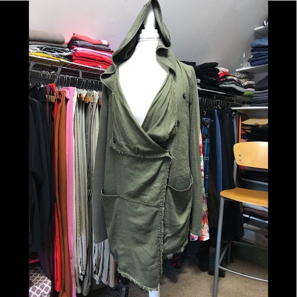 Free People lightweight asymmetrical jacket